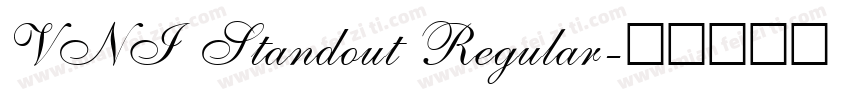 VNI Standout Regular字体转换